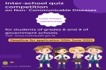 Interschool quiz competition on non-communicable diseases