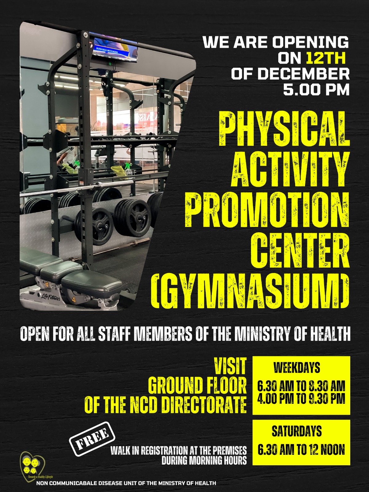 Physical Activity Centre at MoH